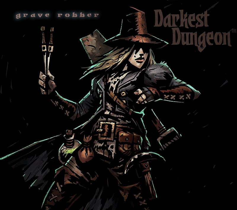 Grave Robber, darkest dungeon, game, hero, rpg, video game, HD wallpaper