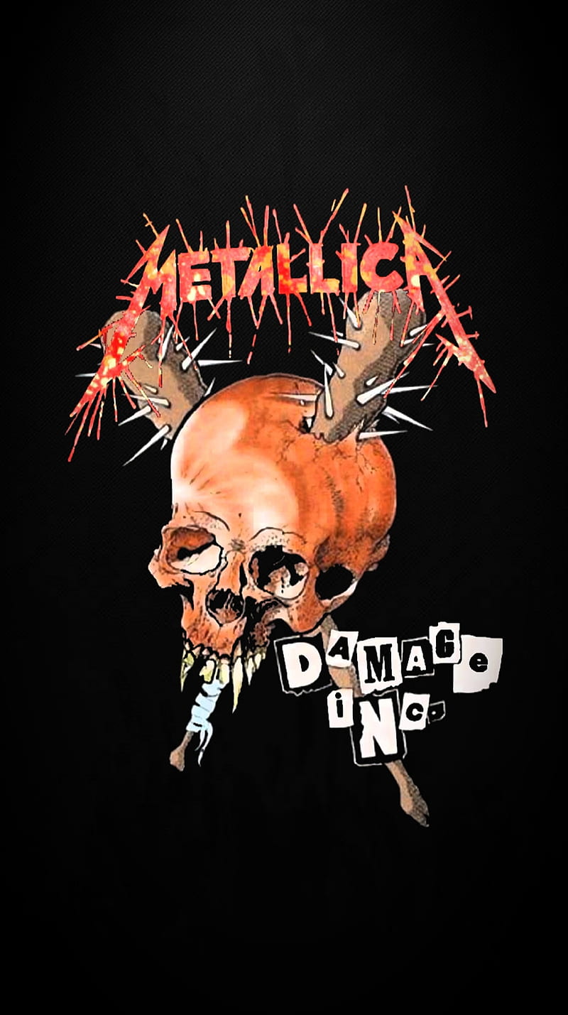 Metallica , clubs, heavy metal, master of puppets, skull, spikes, thrash metal, HD phone wallpaper