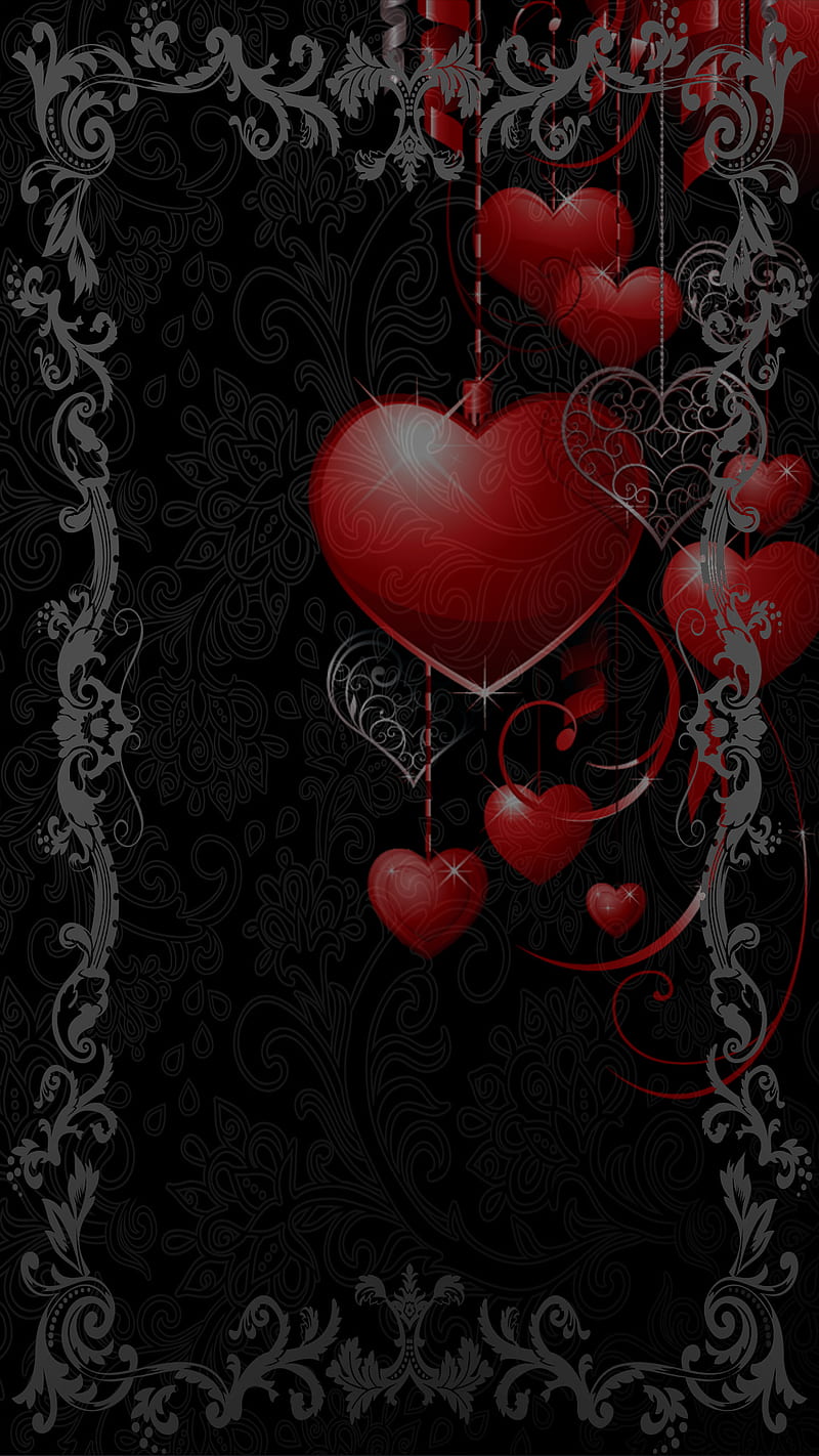 heart grey, coeur, heart, HD phone wallpaper