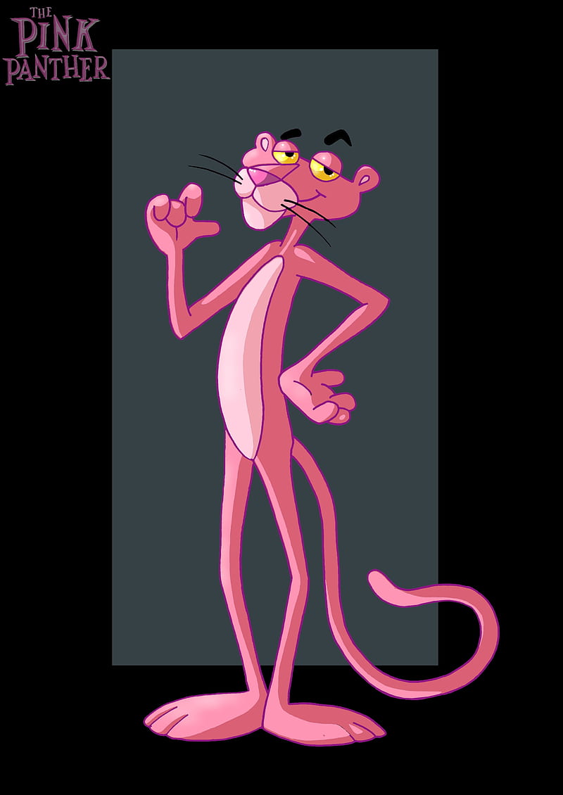 The Pink Panther, cartoon, classic, retro, vintage, HD phone wallpaper