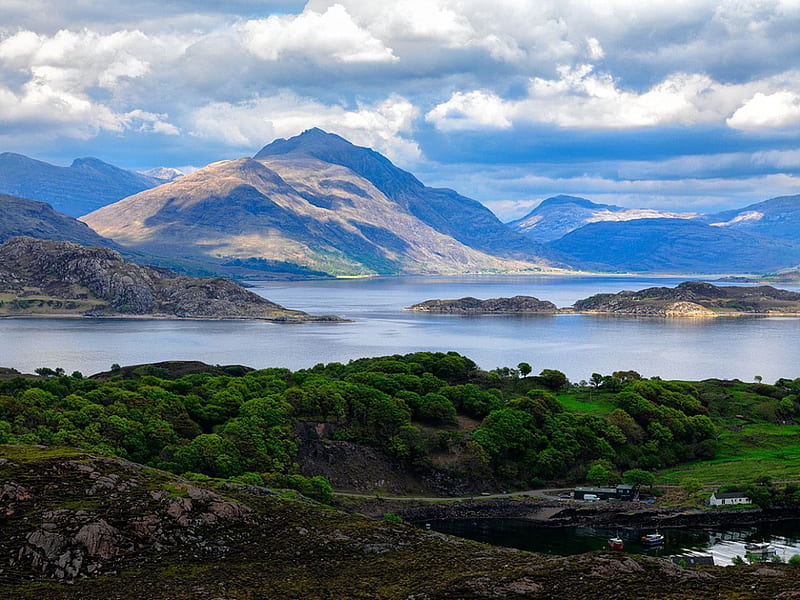 Loch Torridon - Scotland, Scottish Highlands, Loch Torridon, Wester Ross, Scotland, Lochs, HD wallpaper