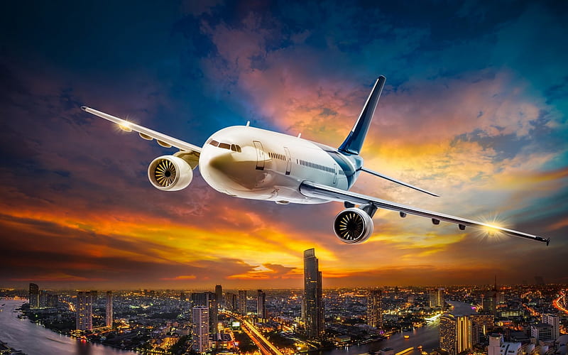 Airplane, aeroplanes, aircraft, flight, HD wallpaper