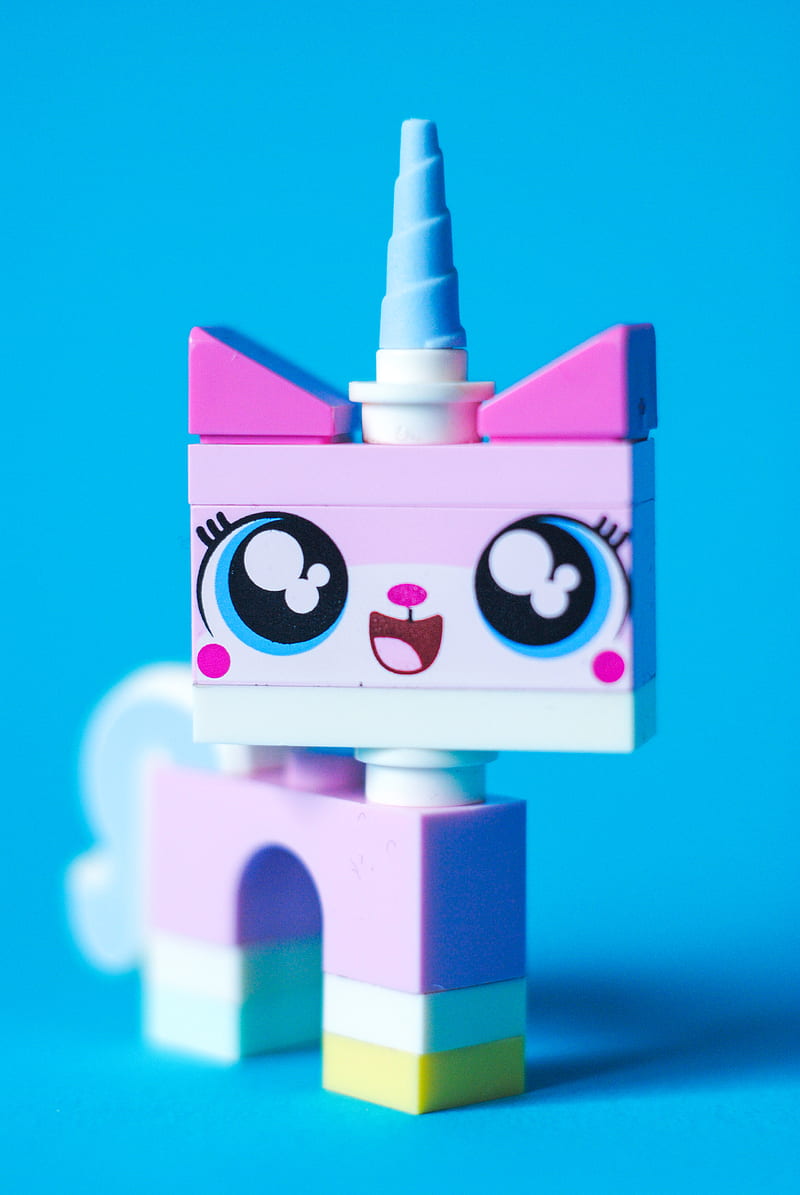 pink and white unicorn lego toy, HD phone wallpaper