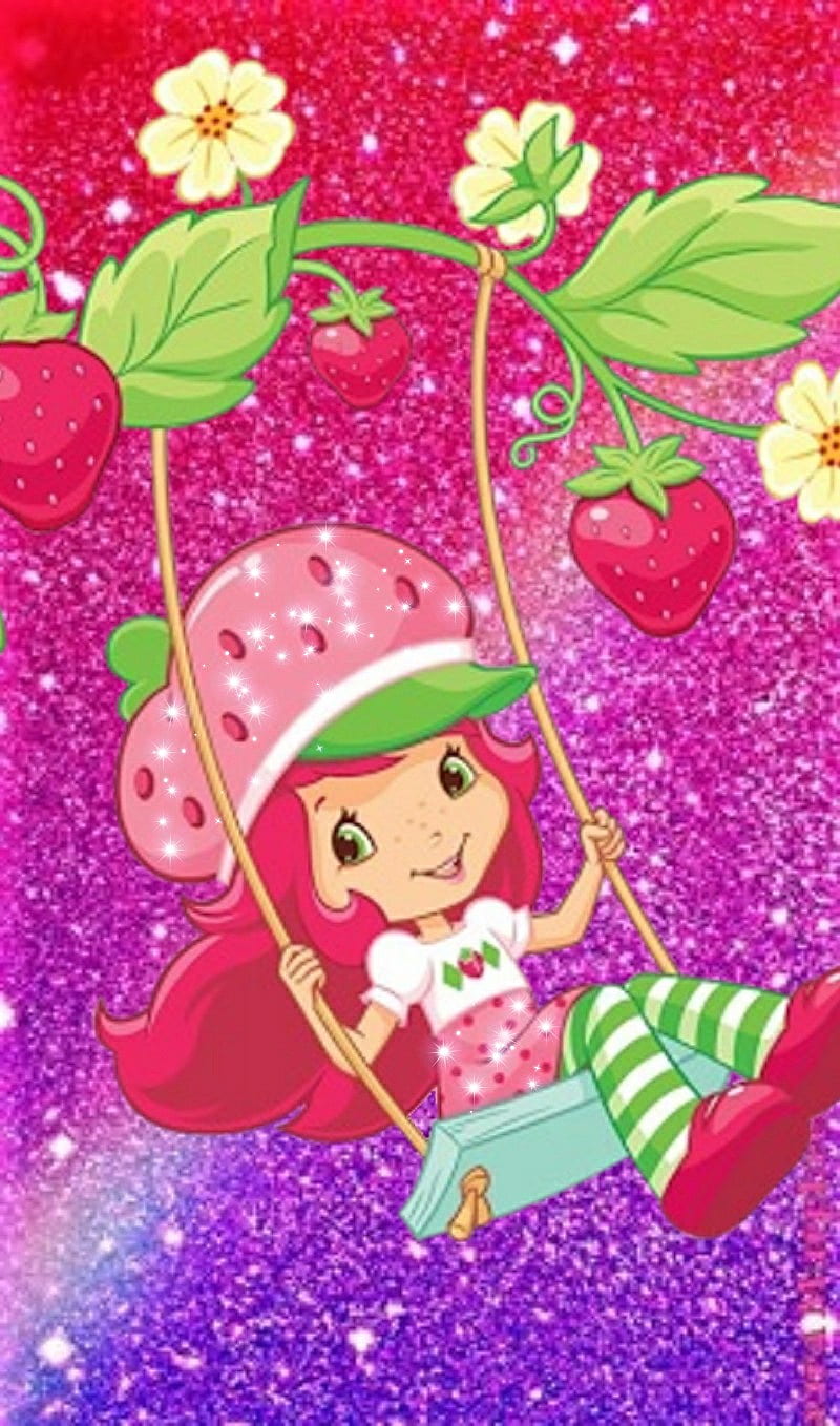 Strawberry shortcake, pink, HD phone wallpaper