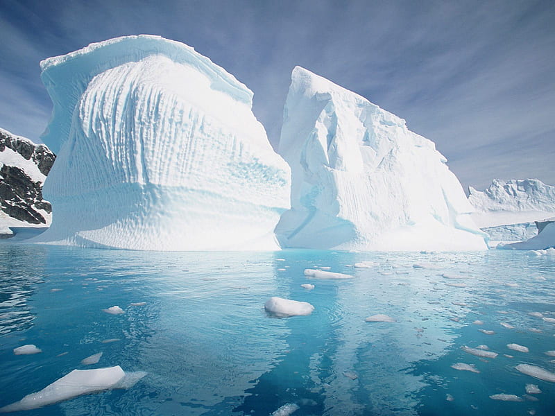 Pleneau Island Antarctic Peninsula, snow, peninsula, ocean, antarctica, ice, island, sky, winter, HD wallpaper