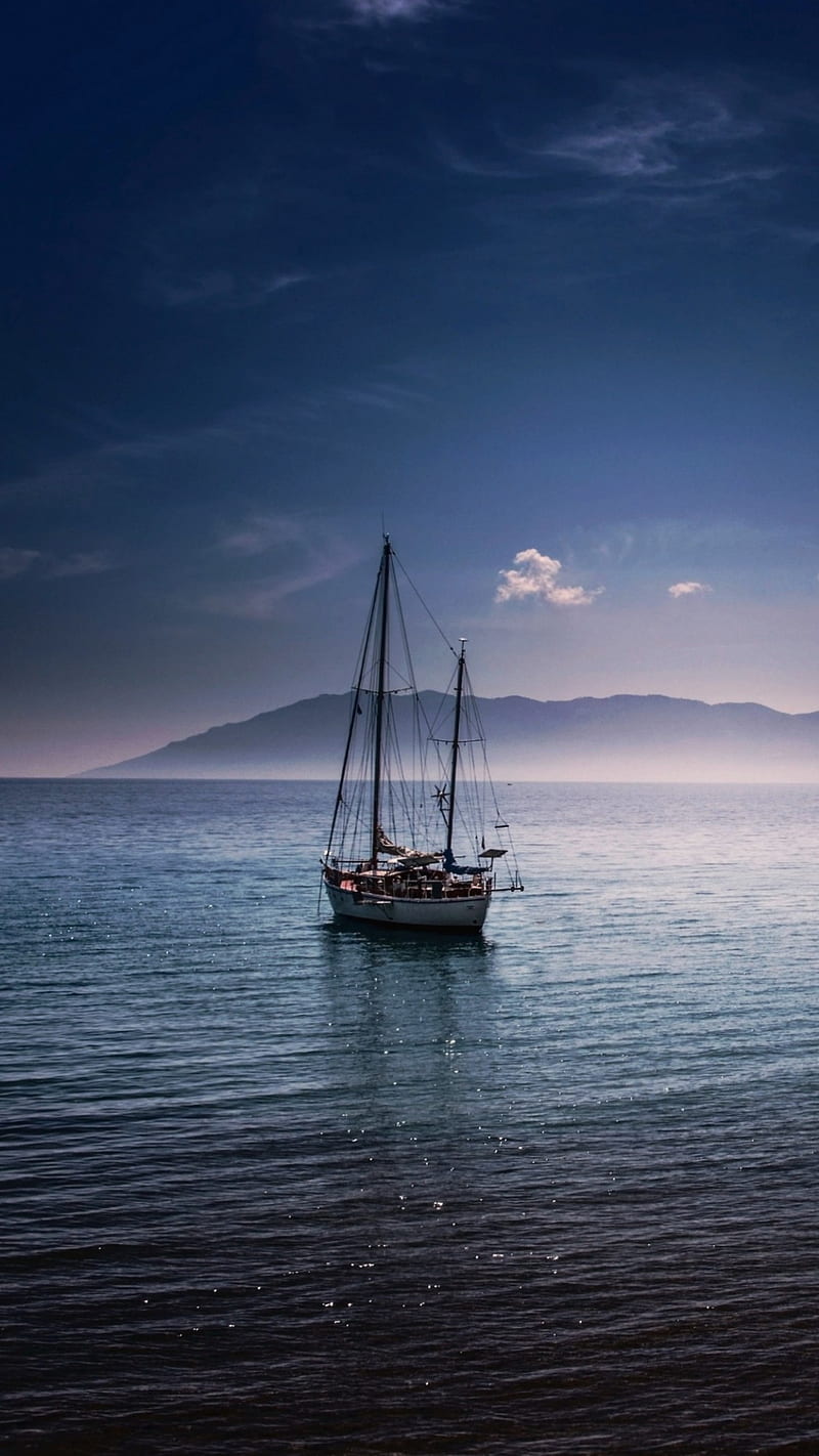 Sailing Boat, boat, hills, lake, nature, sailing, HD phone wallpaper |  Peakpx