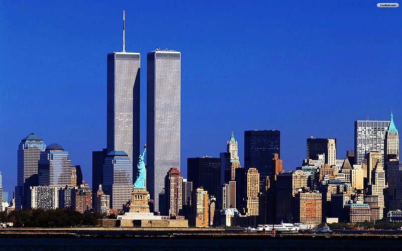World Trade Center 9-11-01, twin, towers, pray, people, HD wallpaper
