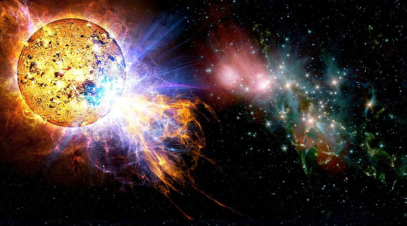 Supernova Explosion, explosion, planent, boom, HD wallpaper