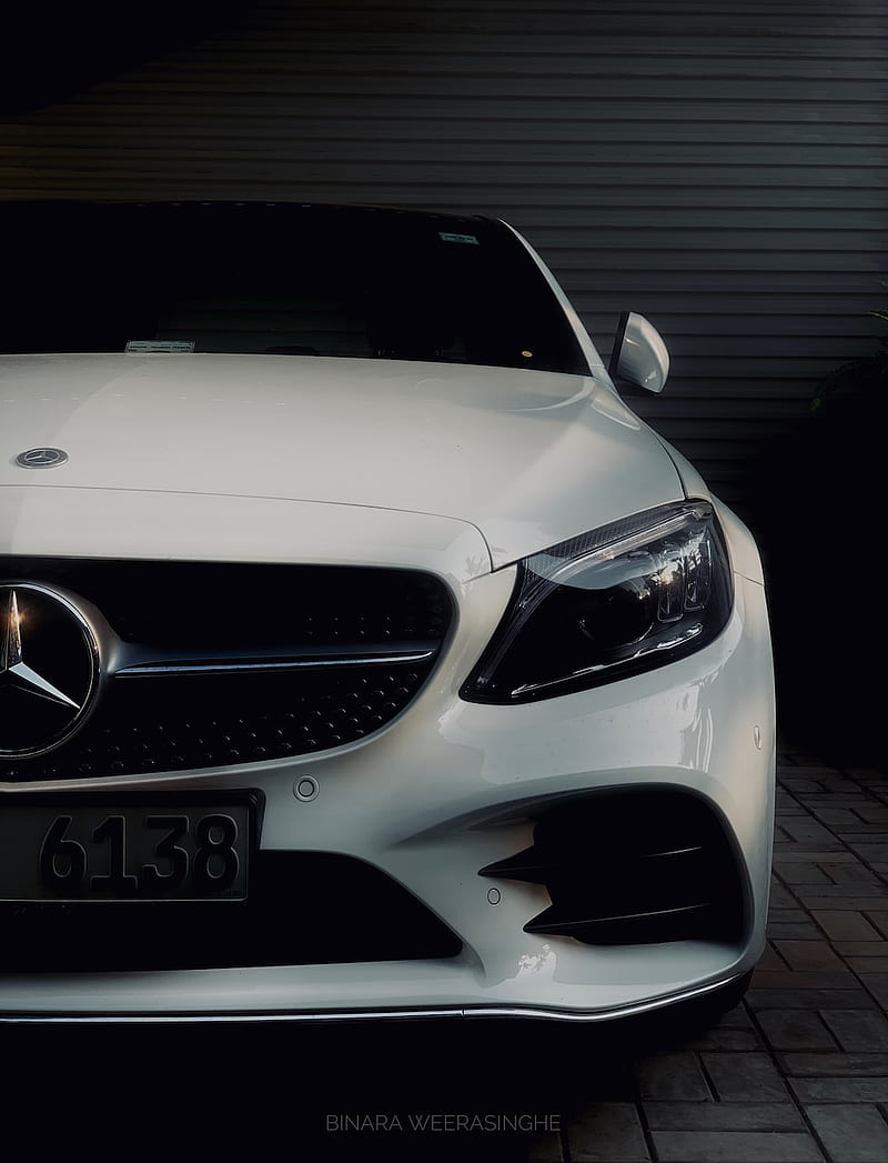 white mercedes benz c class – Grey, Mercedes C200, HD phone wallpaper