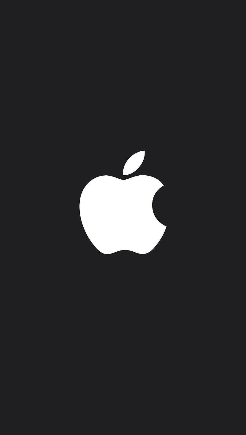 Iphone 6s - Black, apple, clean, simplistic, white, HD phone wallpaper