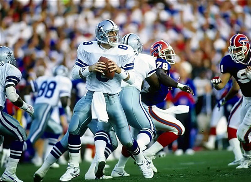 Troy Aikman, NFC East, Dallas Cowboys, QB, HD wallpaper