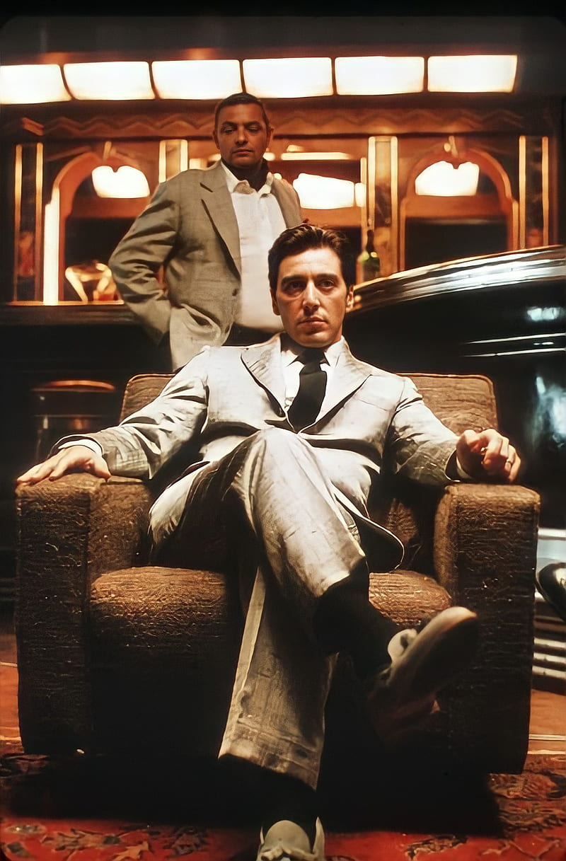 Al Pacino Michael Corleone monochrome The Godfather 2K wallpaper  hdwallpaper desktop  The godfather wallpaper The godfather Al pacino