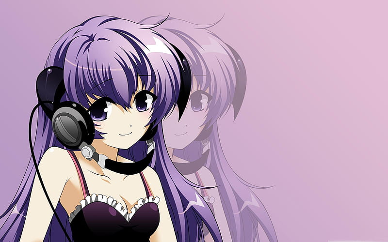 Anime girl listening music-Cartoon character design, HD wallpaper | Peakpx