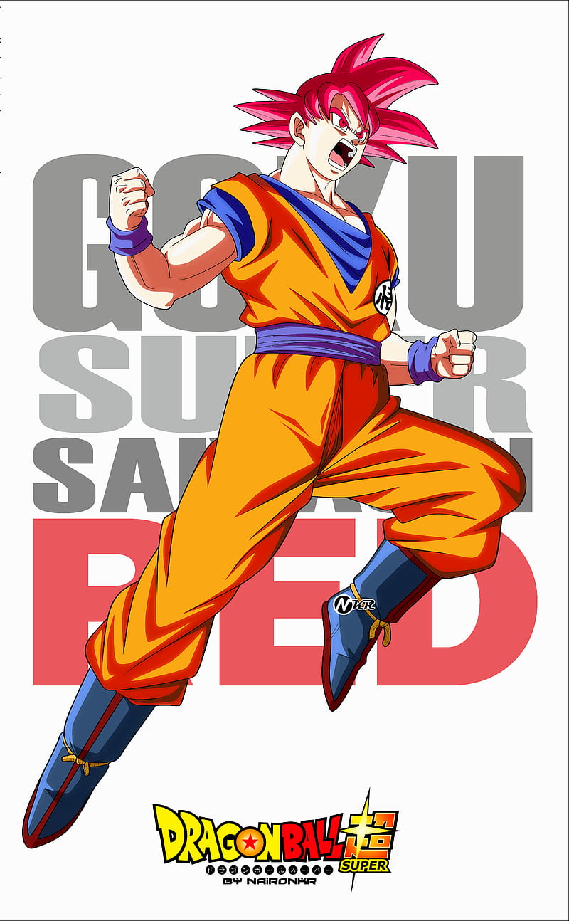 Son Goku Ssj God, son goku, dragon, ball, super, HD phone wallpaper