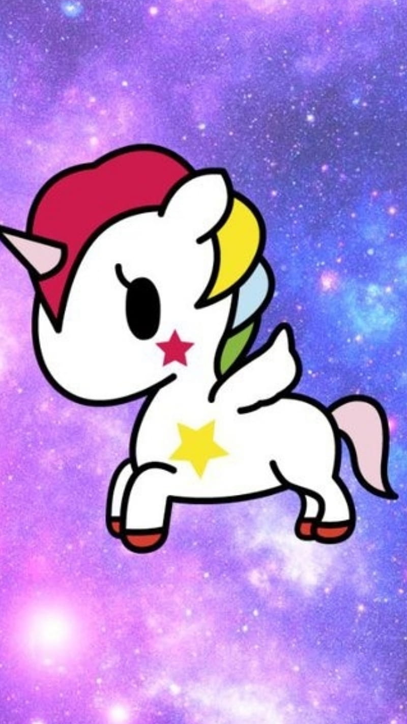 Space Unicorn, cute, tokidoki, HD phone wallpaper
