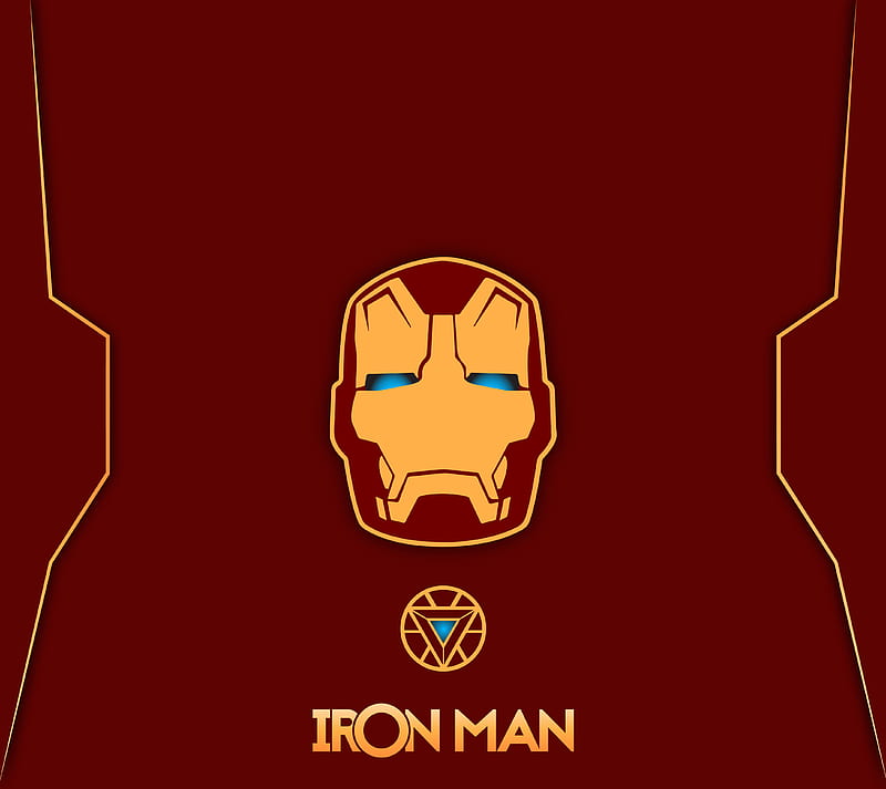 Iron Man, dark, gold ironman, marvel, metal, red, superhero, yellow, HD wallpaper