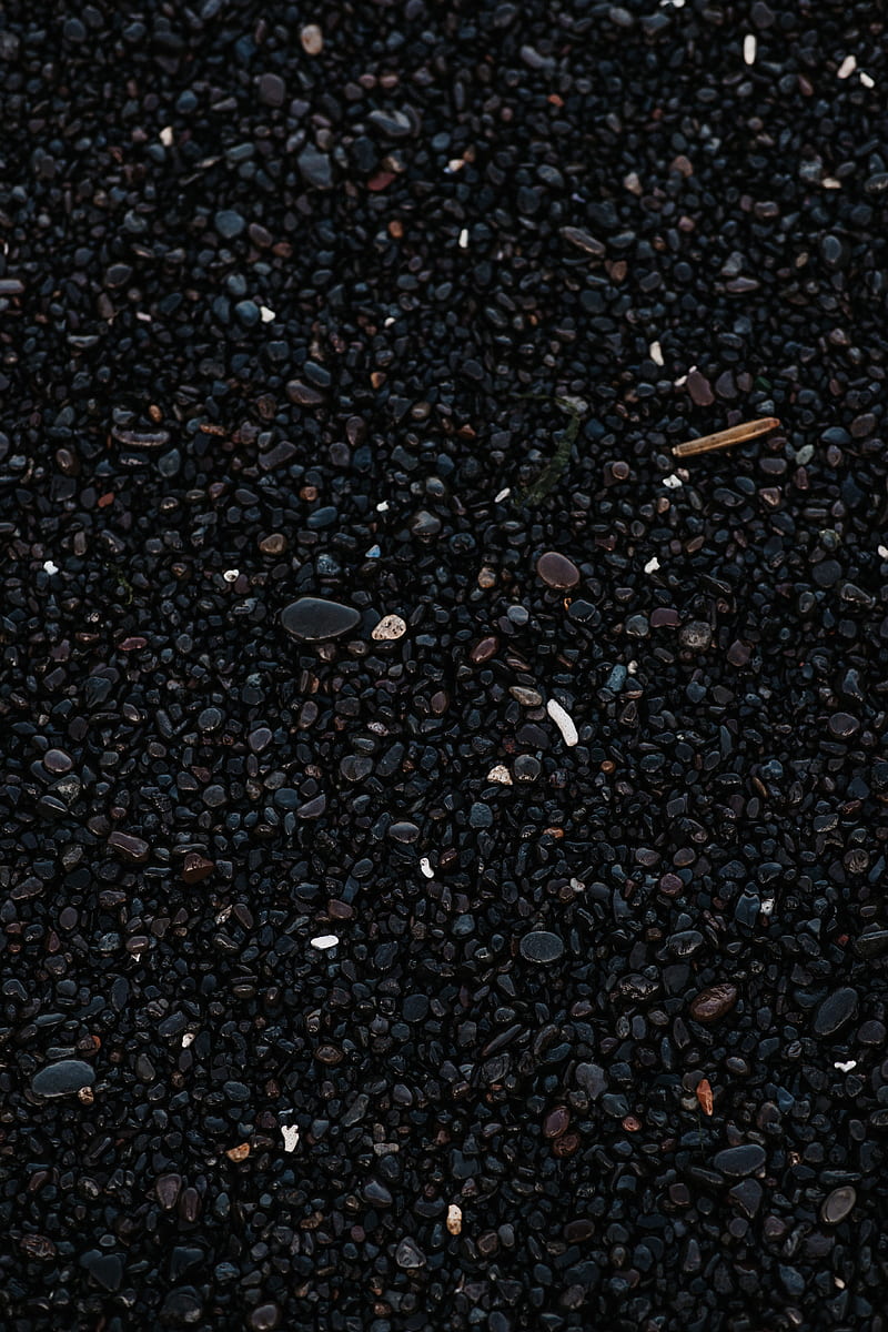 pebbles, stones, black, wet, HD phone wallpaper