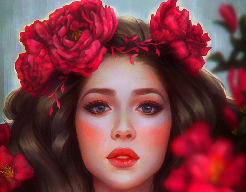 ~Sweet Janella~, red, fantasy, paintings, weird things people wear ...