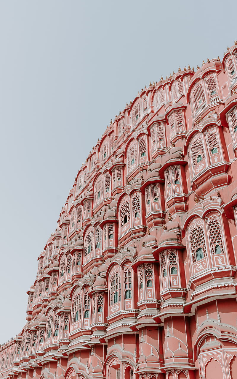 Hawa Mahal, India at daytime, HD phone wallpaper