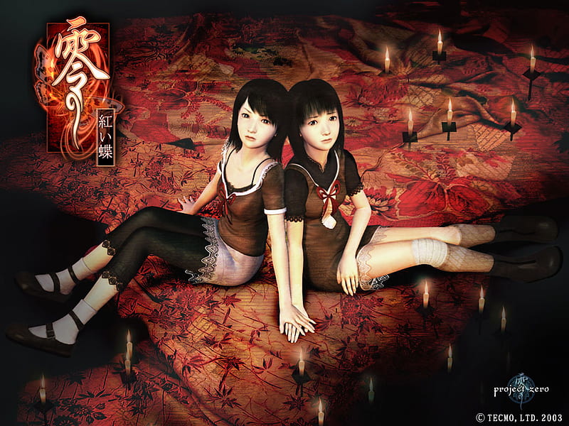 Anime Girlz, cute, fatal frame, innocent, anime, video game, girls, HD wallpaper