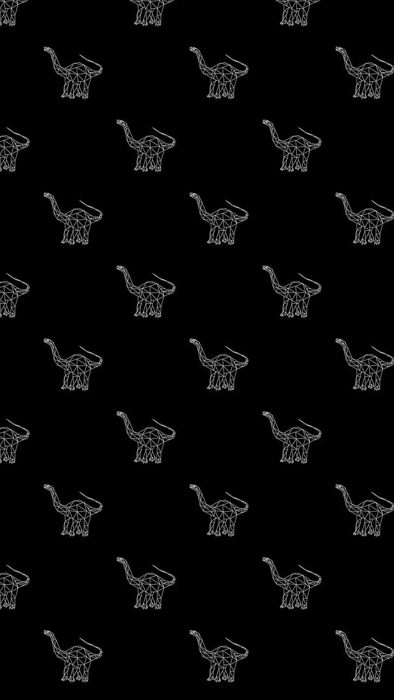 Unique cute patterns black and white Brachiosaurus Black Dimdom Dino Dinosaur Dinosaurs Cool Cute Pattern Hd Mobile Wallpaper Peakpx