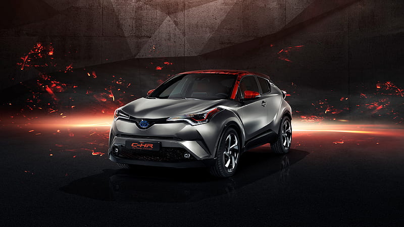 Toyota C-HR, Hy-Power Concept, 2017 tuning C-HR, crossovers, Japanese cars, Toyota, HD wallpaper