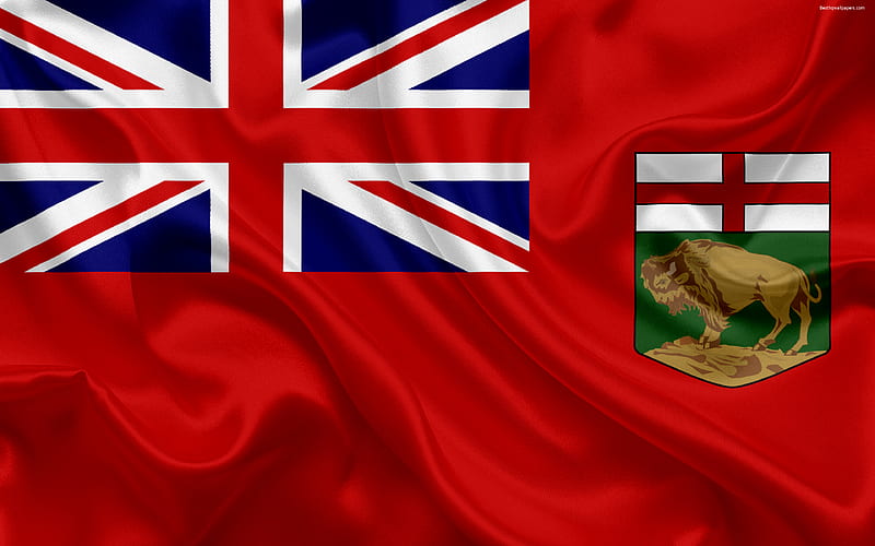 Flag of Manitoba, Canada province, Manitoba, silk flag, Canadian ...