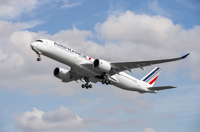 Aircraft, Passenger Plane, Airbus, Vehicles, Airbus A350, Air France, HD wallpaper