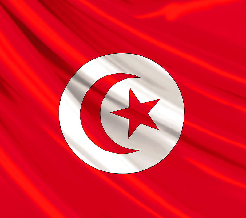 Tunisia Flag, africa, arab, ess, flag magreb, star, tunisia, tunisie, HD wallpaper