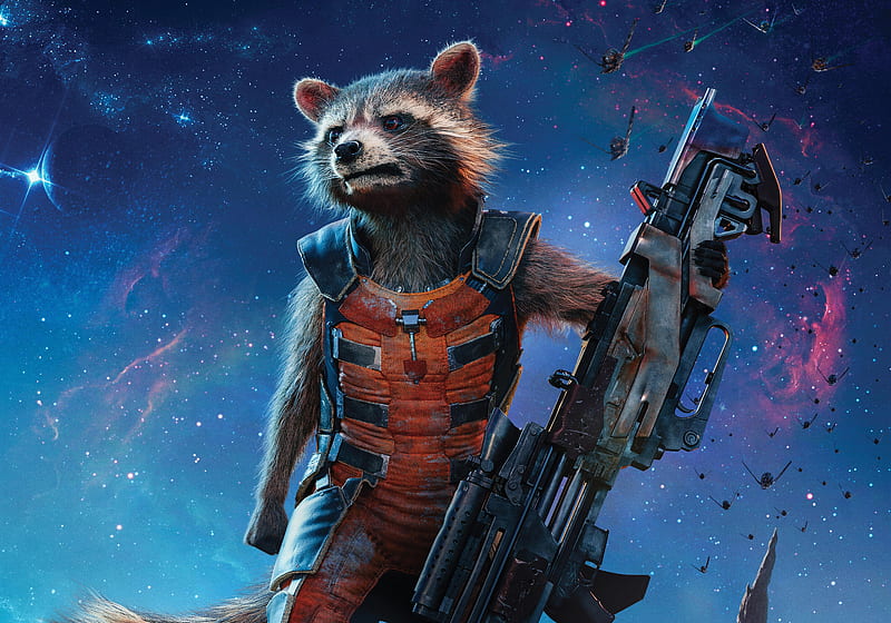 Rocket Raccoon Guardians Of The Galaxy , rocket-raccoon, guardians-of-the-galaxy-vol-2, guardians-of-the-galaxy, 2017-movies, movies, HD wallpaper