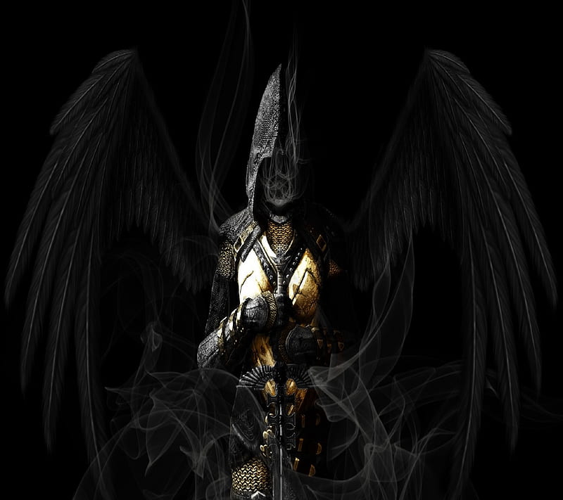 Dark Angel, angel, black, dark, HD wallpaper | Peakpx