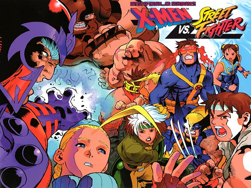 X-men Vs Street fighter, Street fighter, Magneto, Ryu, X-men, Wolverine, HD wallpaper