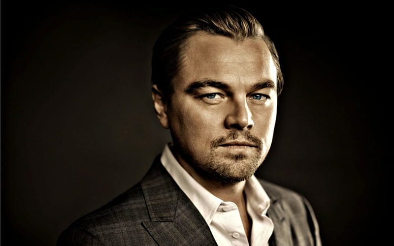 Leonardo DiCaprio, black, face, man, actor, HD wallpaper | Peakpx