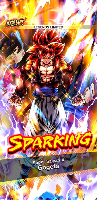 Gogeta SSJ4 [Legends] Custom Mobile Wallpaper by davidmaxsteinbach