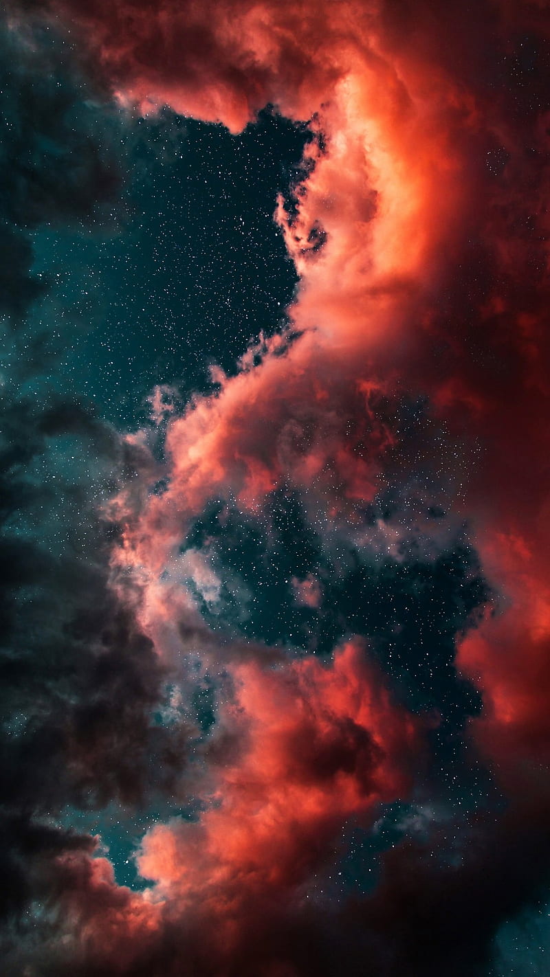 R space cloud, r edit, HD phone wallpaper