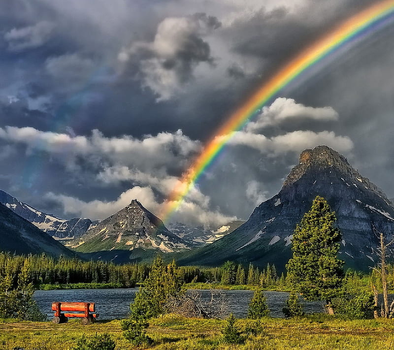 Rainbow, 1440x1280, awesome, cool, natural, new, HD wallpaper