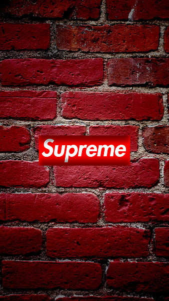 Supreme, black, red, HD phone wallpaper