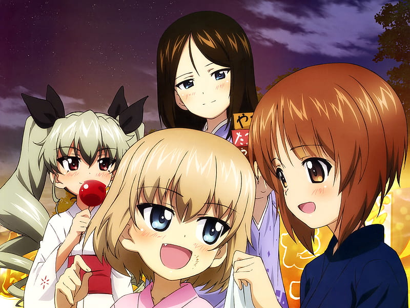 Anime, Girls und Panzer, Anchovy (Girls und Panzer), Nonna (Girls und Panzer), Katyusha (Girls und Panzer), Miho Nishizumi, HD wallpaper