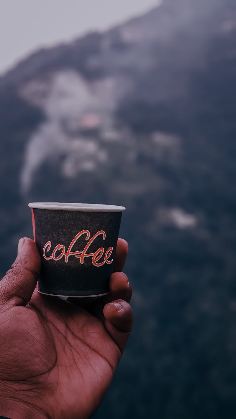 black Coffee disposable cup, HD phone wallpaper