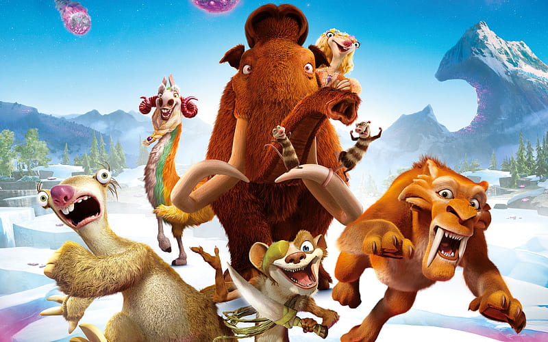 Ice Age Collision Course Animated Movie, ice-age, ice-age-5, movies, animated-movies, 2016-movies, HD wallpaper