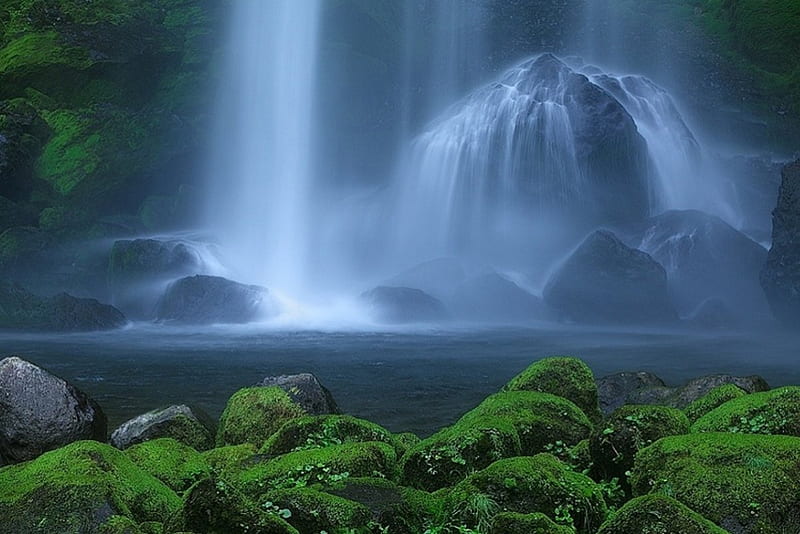 Waterfall, nature, water, magic, HD wallpaper | Peakpx