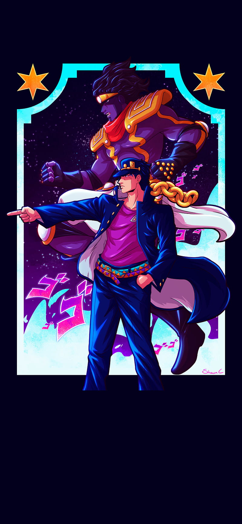 Res: 1920x1080,  Jotaro and Star Platinum [ Wallpaper] by