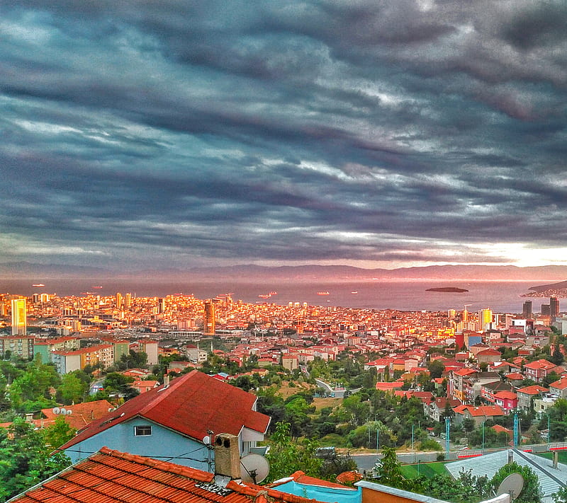 Sea View, sea, istanbul, manzara, HD wallpaper