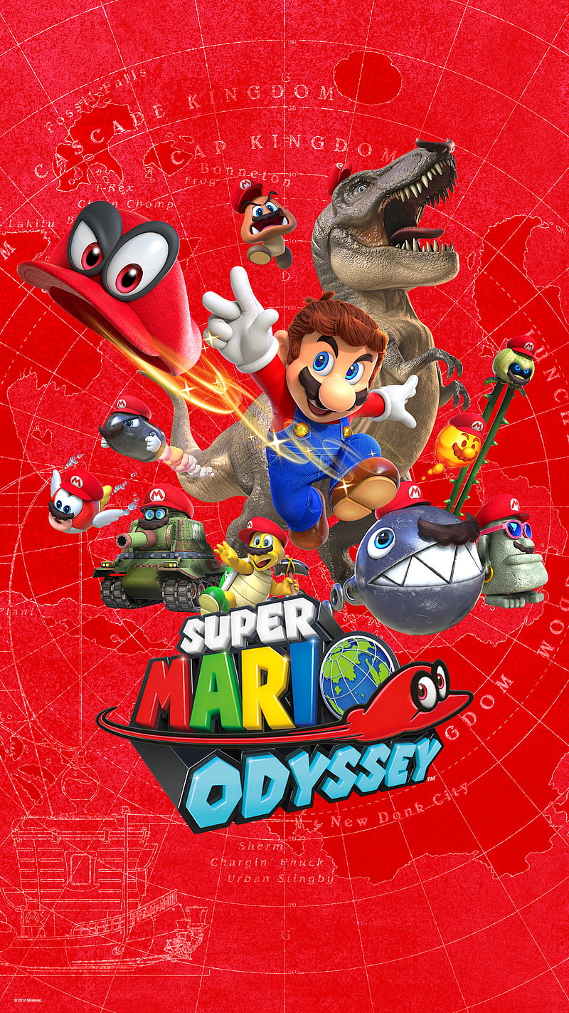 Super Mario Odyssey, mario, nintendo, nx, super, HD phone wallpaper