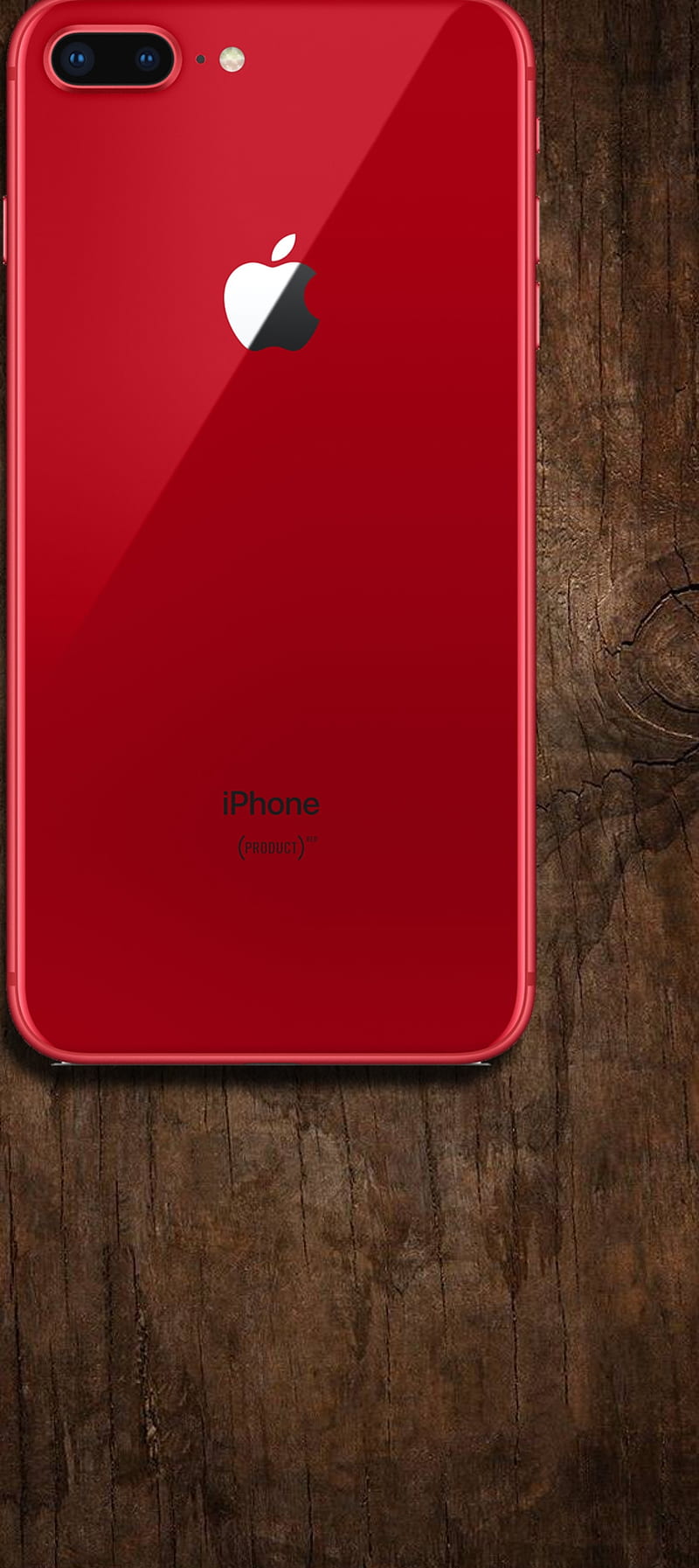 Iphone 8 plus rEd , 1080x 2400, dual punch hole, iphone 8 plus, punch hole funny, realme 6 pro, reno 3 pro, wood, HD phone wallpaper