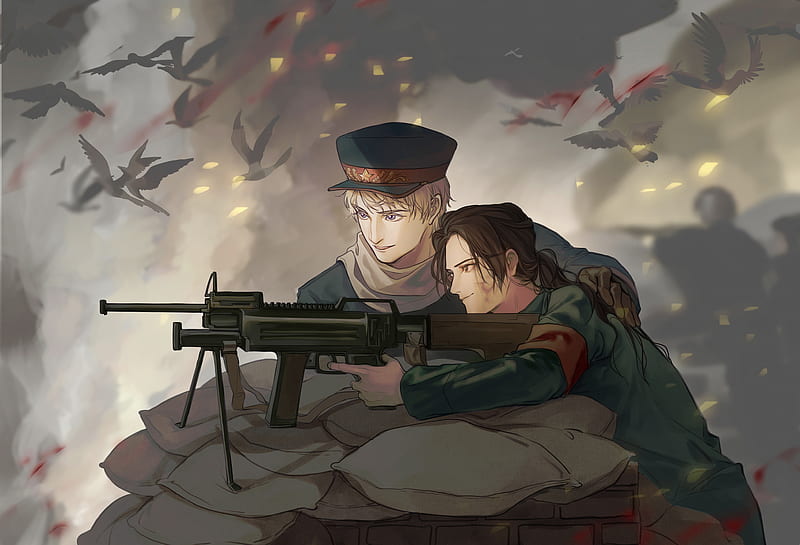 Anime, Hetalia: Axis Powers, China (Hetalia), Russia (Hetalia), HD wallpaper