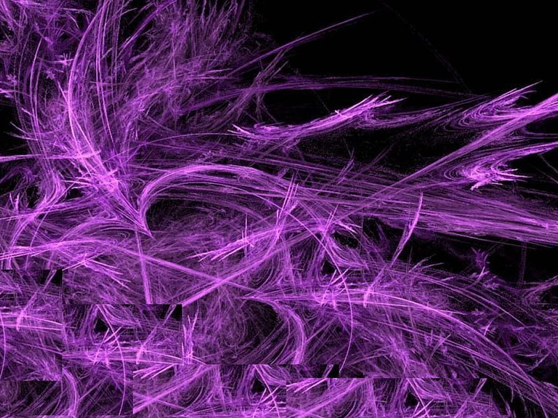Fairy Purple Abstract purple, fractal, fractals, lines, HD wallpaper