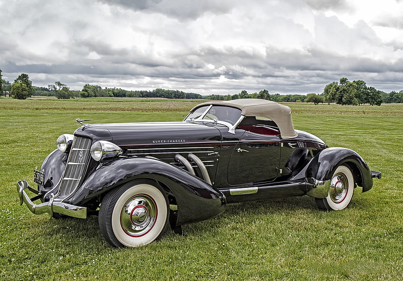 1935 Auburn 851 SC, 1935, Auburn, car, SC, classic, 851, HD wallpaper