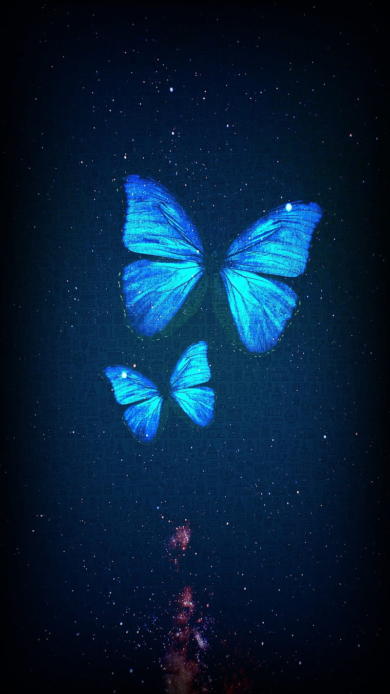 Butterfly, abstract, blue, blue background, blue, butterflies, love, HD  phone wallpaper | Peakpx