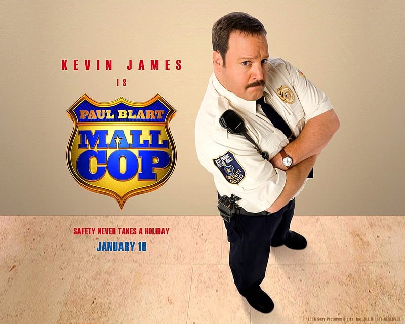 Paul Blart: Mall Cop, action, romance, comedy, paul blart, cinema, mall cop, humor, paul blart mall cop, movies, HD wallpaper